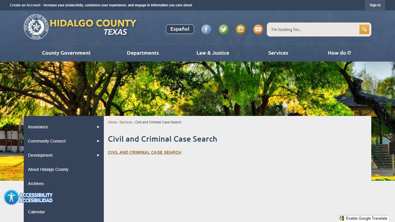 Civil and Criminal Case Search - Hidalgo County, TX