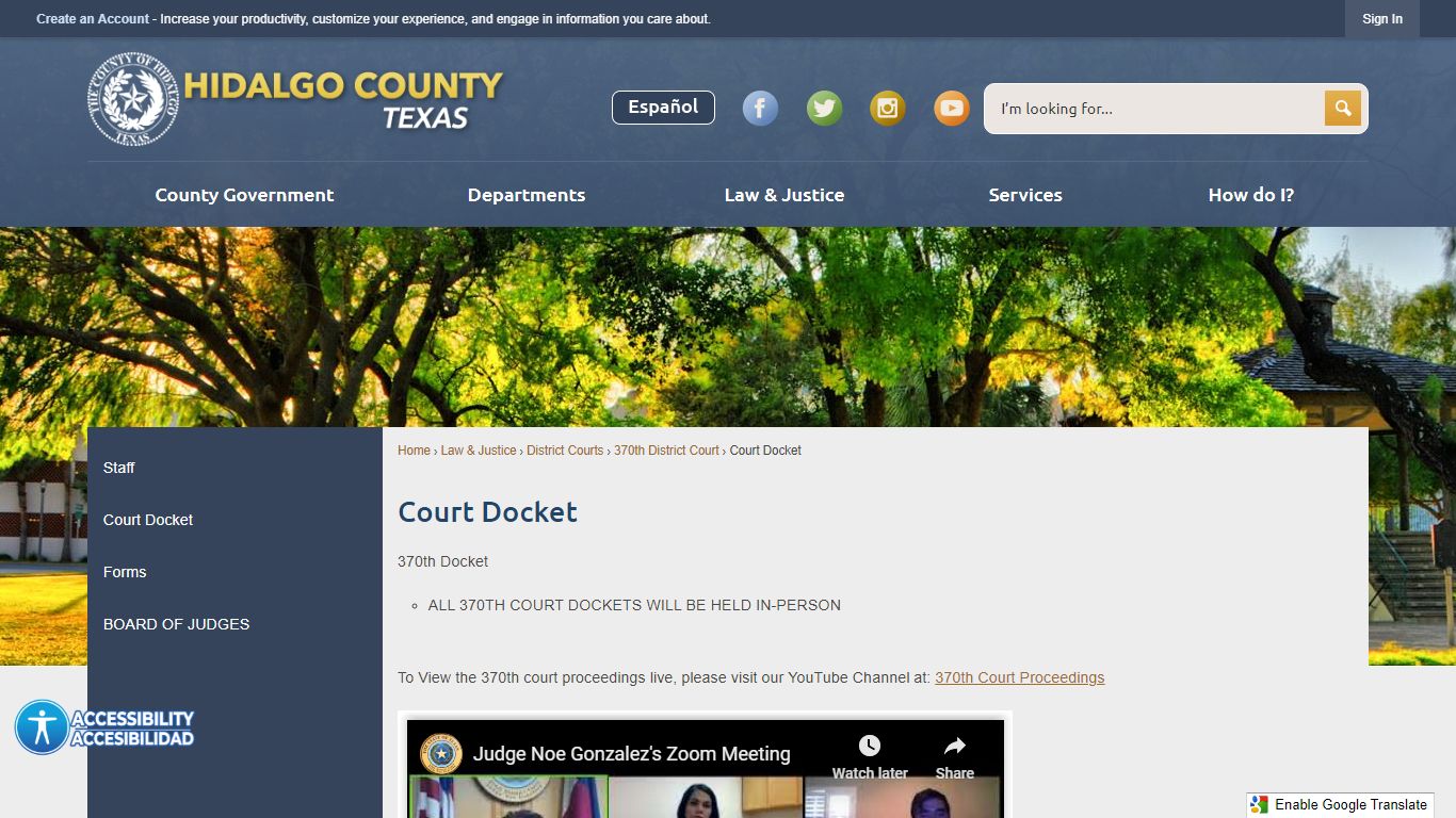 Court Docket | Hidalgo County, TX - Official Website